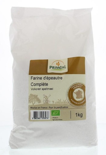 Primeal Volkoren speltmeel bio (1 Kilogram)
