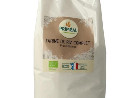 Primeal Volkoren bruin rijstmeel bio (1 Kilogram)