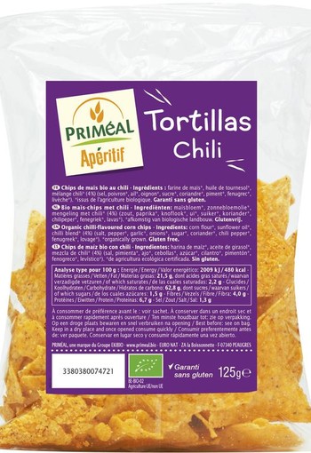 Primeal Tortillas chili bio (125 Gram)
