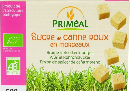 Primeal Bruine rietsuiker klontjes (500 Gram)