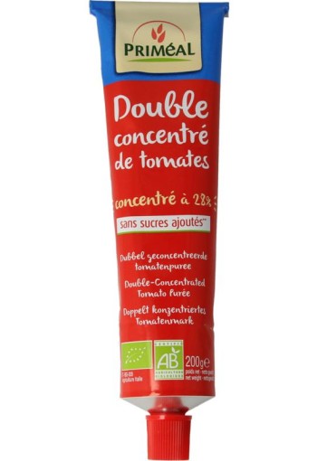Primeal Tomatenpuree dubbel geconcentreerd bio (200 Gram)