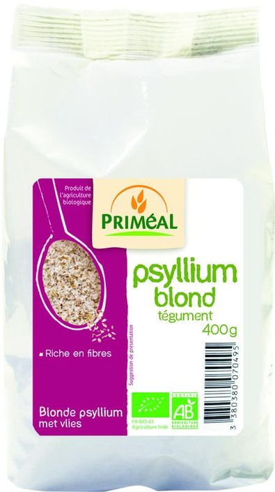 Primeal Blonde psyllium met vlies bio (400 Gram)
