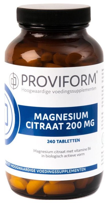 Proviform Magnesium citraat 200 mg & B6 (240 Tabletten)