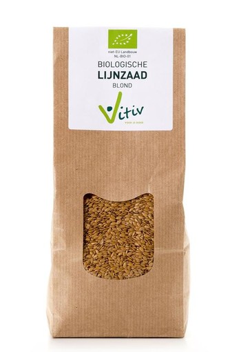 Vitiv Lijnzaad blond bio (500 Gram)