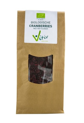 Vitiv Cranberries rietsuiker bio (250 Gram)