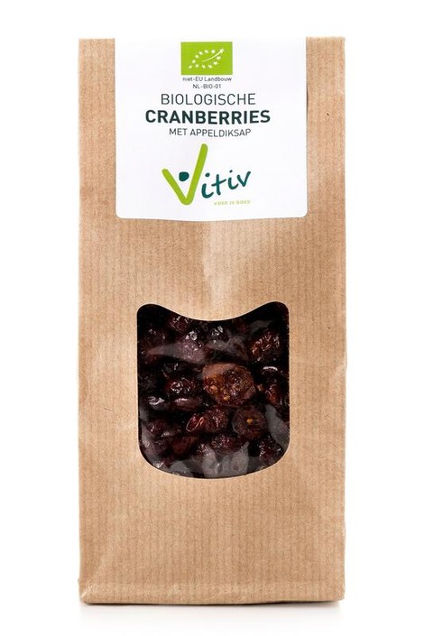 Vitiv Cranberries appeldiksap bio (500 Gram)