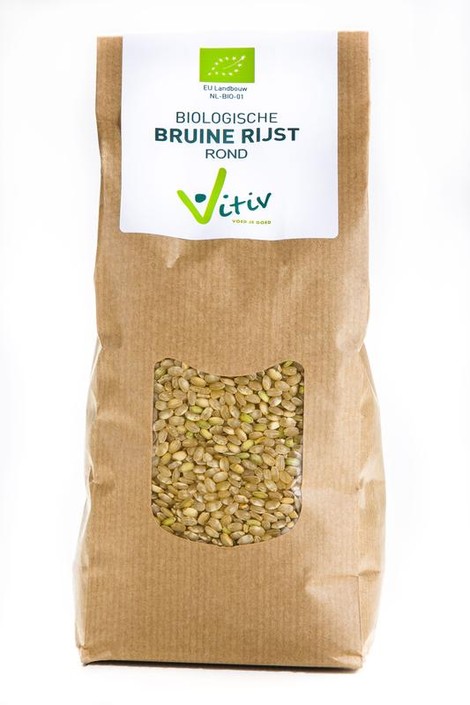 Vitiv Rijst bruin rond bio (1 Kilogram)