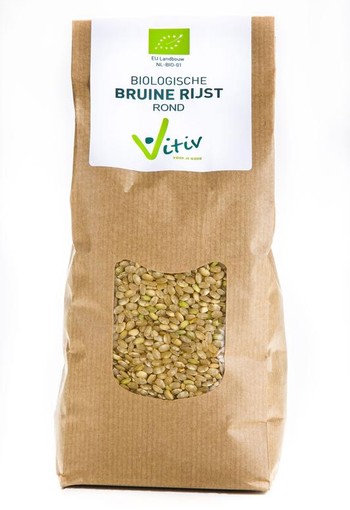 Vitiv Rijst bruin rond bio (1 Kilogram)