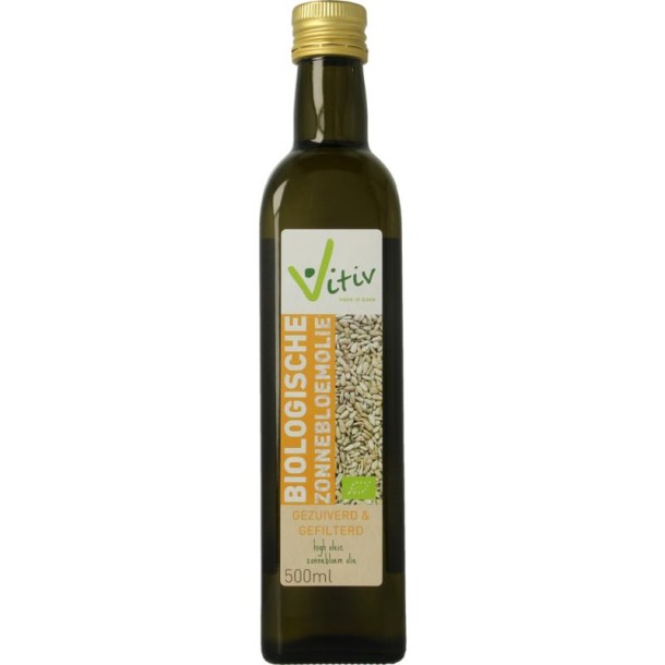 Vitiv Zonnebloemolie bio (500 Milliliter)