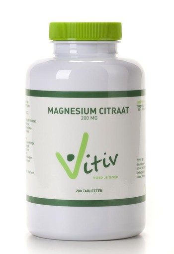Vitiv Magnesium citraat 200 mg (200 Tabletten)