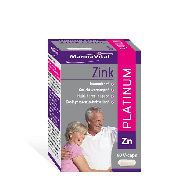 Mannavital Zink platinum (60 Vegetarische capsules)