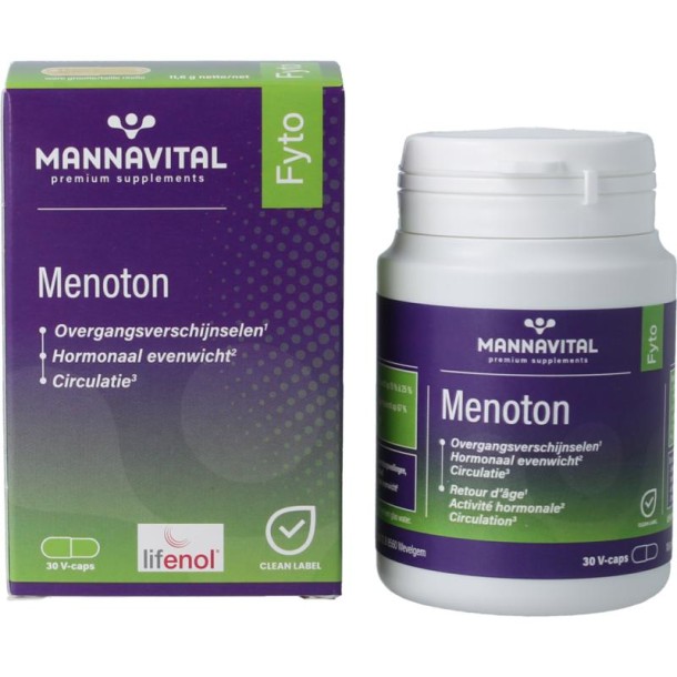 Mannavital Menoton (30 Vegetarische capsules)