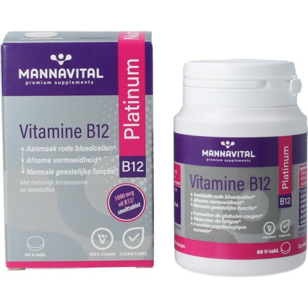 Mannavital Vitamine B12 platinum (60 Tabletten)