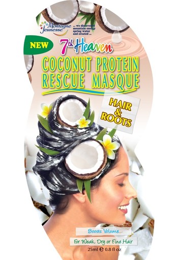 Montagne 7th Heaven haarmasker rescue coconut protein (25 Milliliter)