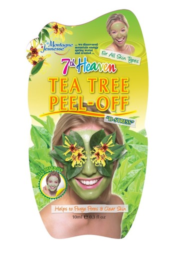 Montagne 7th Heaven gezichtsmasker tea tree peel-off (10 Milliliter)