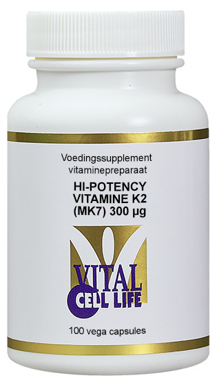 Vital Cell Life Vitamin K2 300 mcg hi potency (100 Capsules)