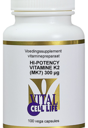 Vital Cell Life Vitamin K2 300 mcg hi potency (100 Capsules)