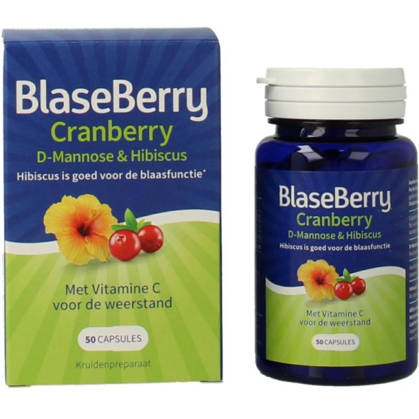 Blaseberry Cranberry D-Mannose & hibiscus (50 Capsules)