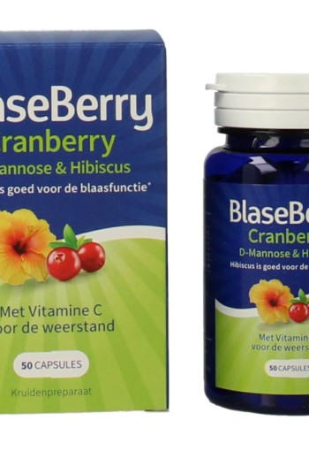 Blaseberry Cranberry D-mannose & hibiscus (50 Capsules)
