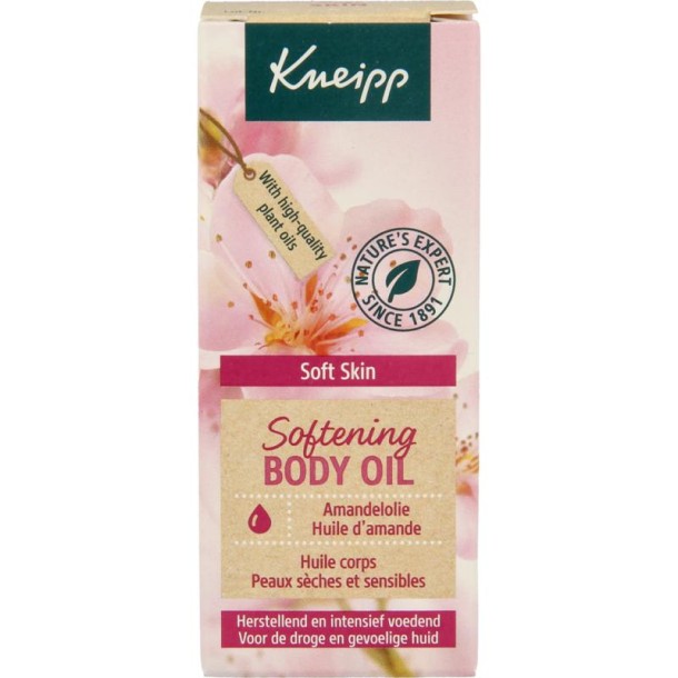 Kneipp Soft skin softening body olie amandel mini (20 Milliliter)