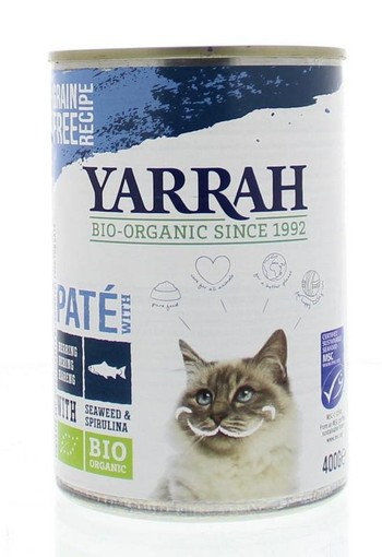 Yarrah Kat pate met vis bio (400 Gram)