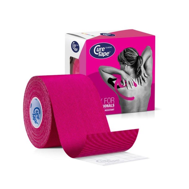 Cure Tape Kinesiotape roze 5cm x 5m (1 Stuks)