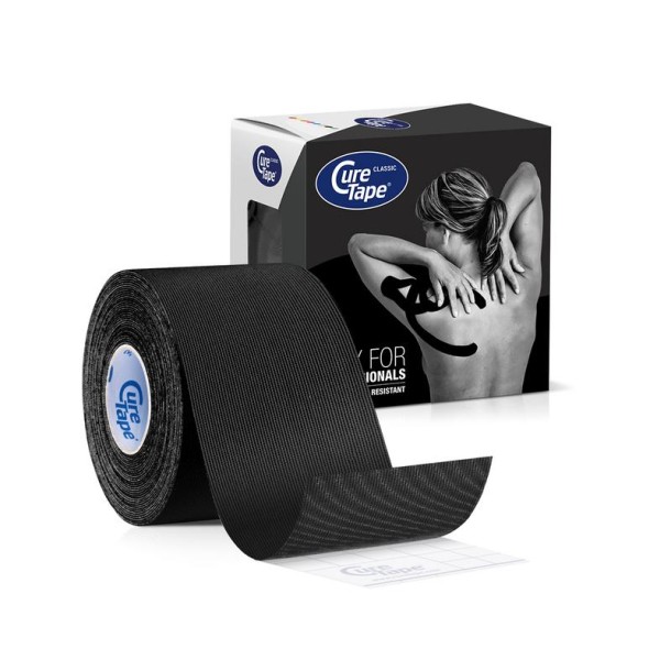 Cure Tape Kinesiotape zwart 5cm x 5m (1 Stuks)