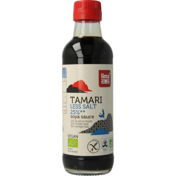 Lima Tamari 25% minder zout bio (250 Milliliter)