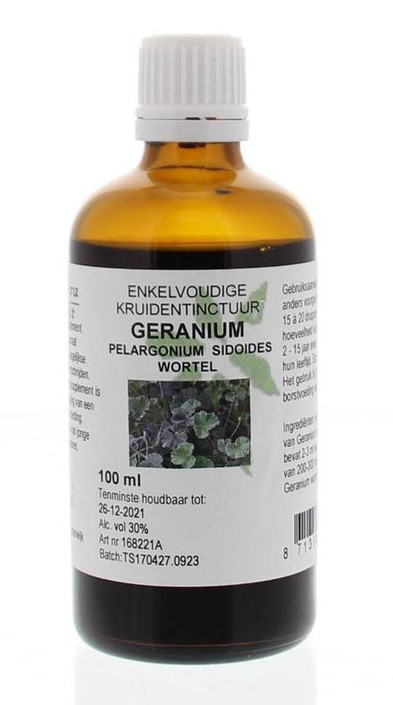Natura Sanat Pelargonium / geraniumwortel tinctuur (100 Milliliter)