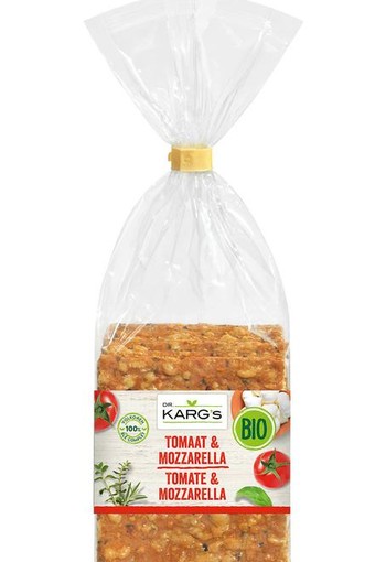 Dr Karg Crackers tomaat mozarella bio (200 Gram)