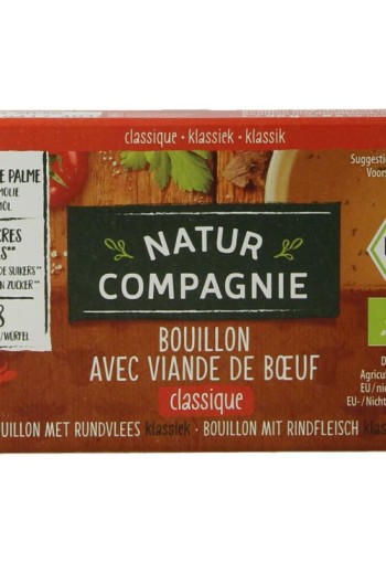 Natur Compagnie Rundvleesbouillon blokjes bio (8 Stuks)