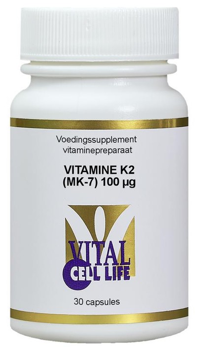 Vital Cell Life Vitamine K2 MK7 100mcg (30 Capsules)