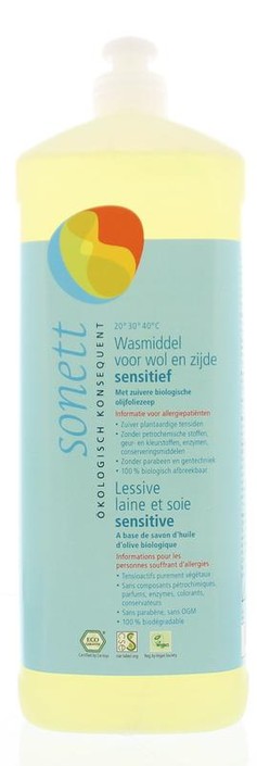Sonett Wasmiddel wol & zijde sensitive (1 Liter)