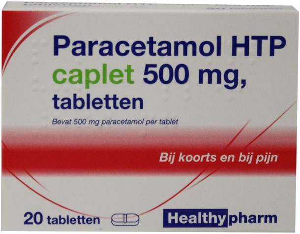 Healthypharm Paracetamol caplet 500 (20 Tabletten)