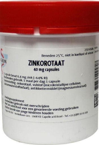 Fagron Zink orotaat 40 mg (250 Capsules)