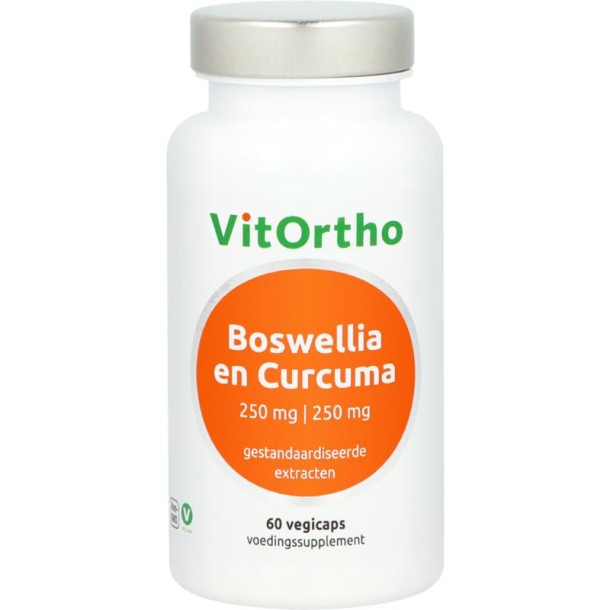 Vitortho Boswellia 250mg en curcuma 250mg (60 Capsules)