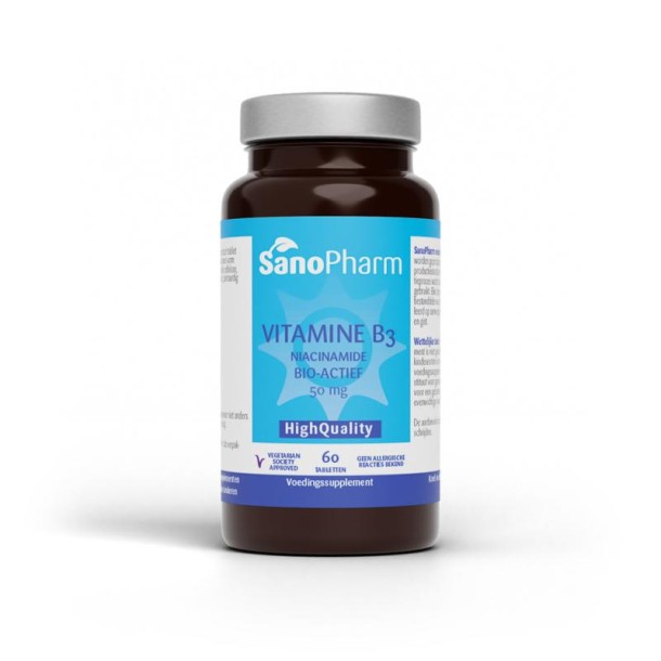 Sanopharm Vitamine B3 niacinamide 50 mg (60 Tabletten)