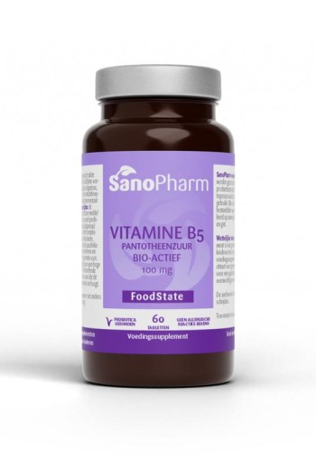 Sanopharm Vitamine B5 pantotheenzuur 100 mg (60 Tabletten)