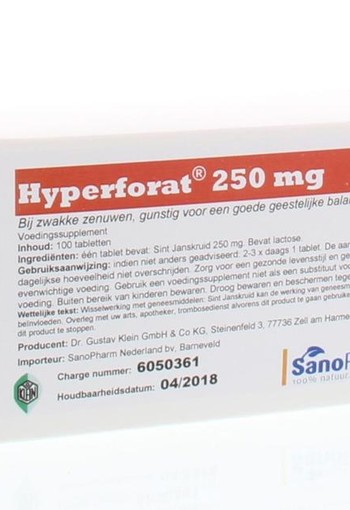 Dr Klein Hyperforat 250mg (100 Tabletten)
