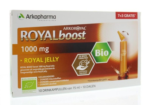Royal Boost Royal Jelly boost (7 + 3) 15ml per ampul bio (10 Ampullen)