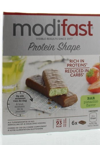 Modifast Protein shape reep chocolade/pistache (162 Gram)