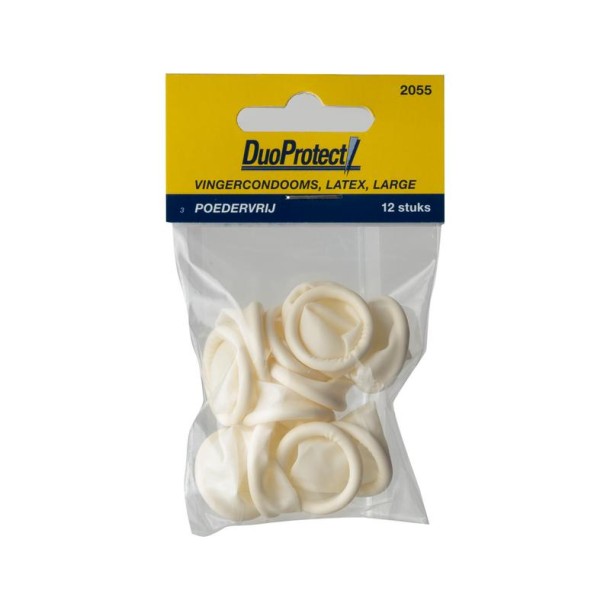 Duoprotect Vingercondoom maat L (12 Stuks)