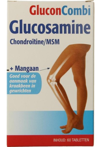Glucon Combi Glucosamine & chondroitine MSM mangaan (60 Tabletten)