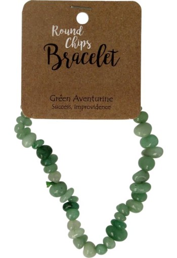 Steengoed Splitkralen armband aventurijn op kaart (1 Stuks)