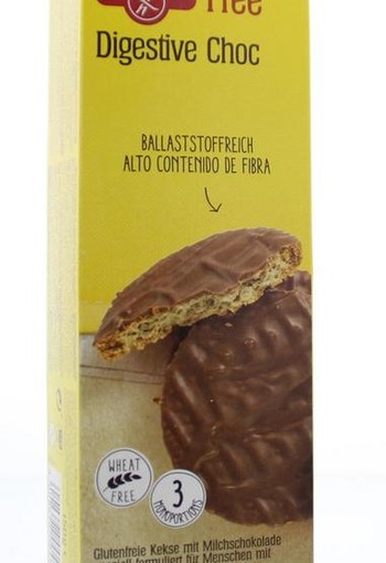 Dr Schar Digestive chocolade glutenvrij (150 Gram)