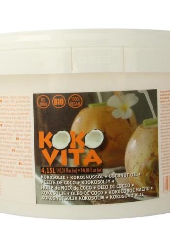 Kokovita Kokosolie geurloos bio (4150 Milliliter)
