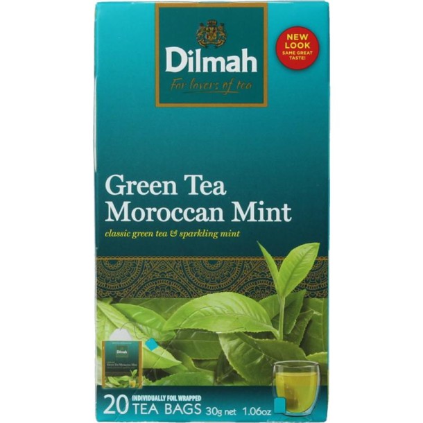 Dilmah Moroccan mint green tea selection (20 Zakjes)
