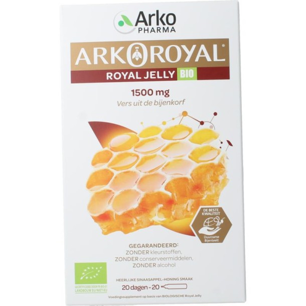 Arko Royal Royal jelly 1500mg bio (20 Ampullen)