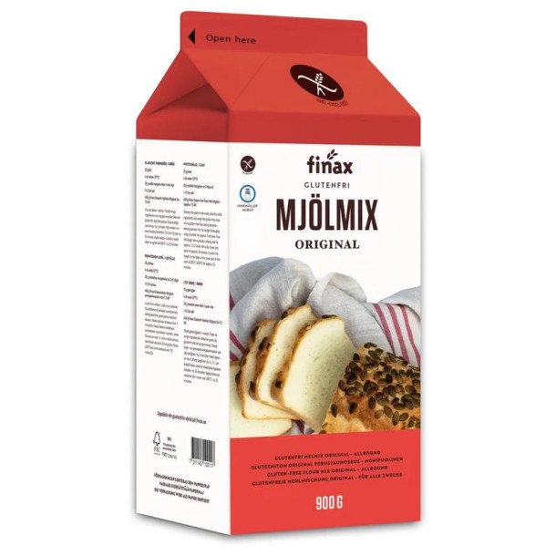 Finax Broodmix wit glutenvrij (900 Gram)