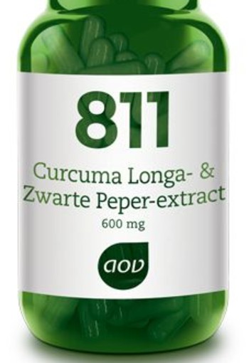 AOV 811 Curcuma longa zwarte peper (60 Vegetarische capsules)